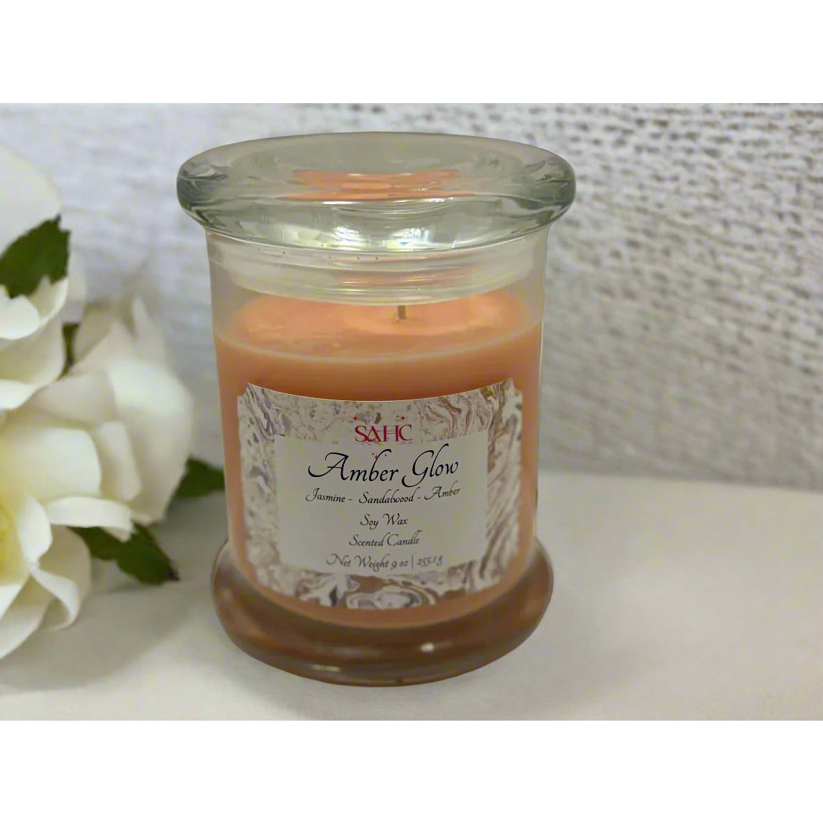 Amber Glow Scented Soy Wax Candle