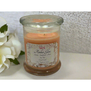 Amber Glow Scented Soy Wax Candle