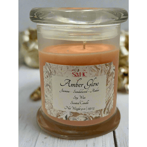 Amber Glow Scented Soy Wax Candle