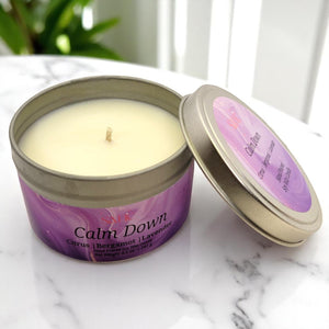 Relaxing Lavender Soy Candle - Calm Down