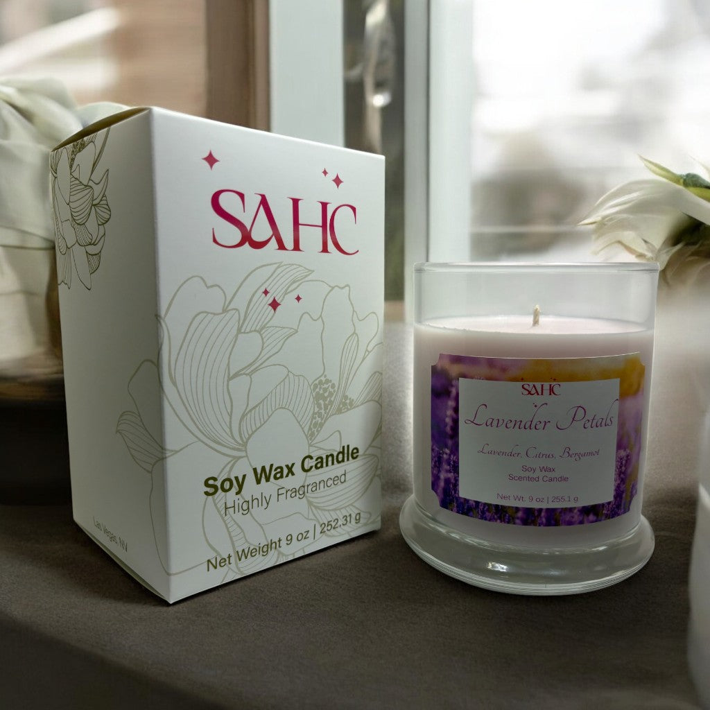 Lavender Petals Scented Soy Candle