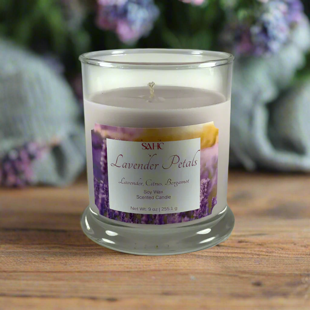 Lavender Petals Scented Soy Candle