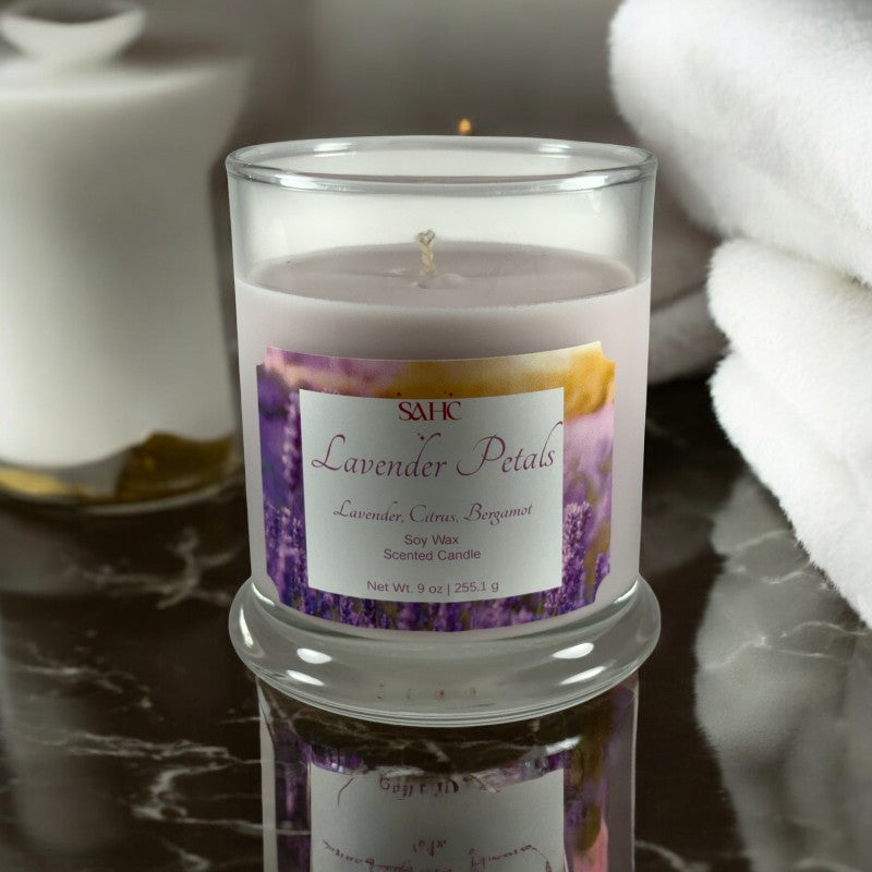 Lavender Petals Scented Soy Candle