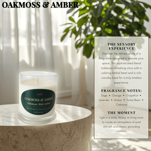 Oakmoss & Amber | Hand-Poured Candle