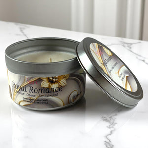 Royal Romance: Soy Candle with Exotic Amber Aroma