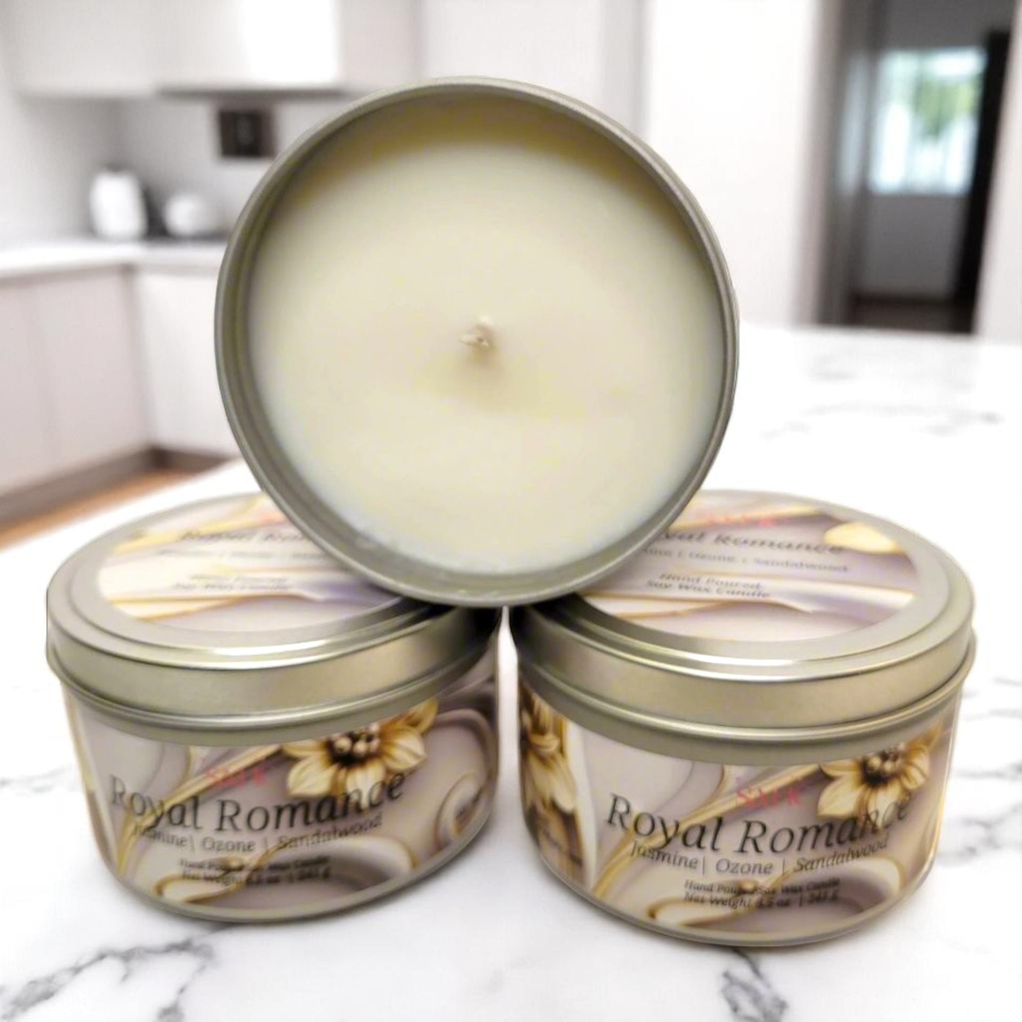 Royal Romance: Soy Candle with Exotic Amber Aroma