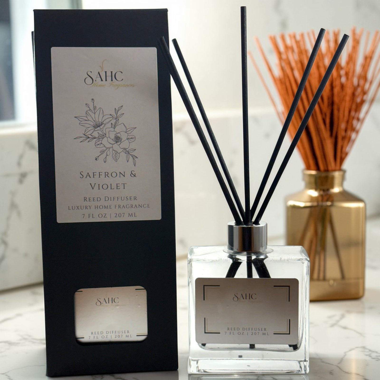 Saffron & Violet | Reed Diffuser
