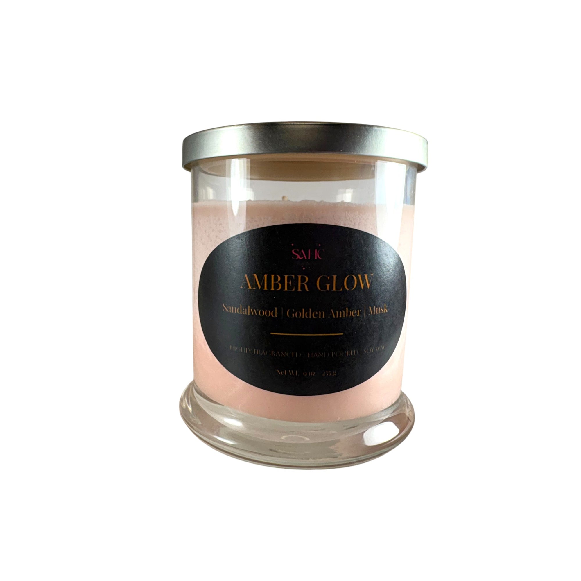 Amber Glow Scented Soy Wax Candle