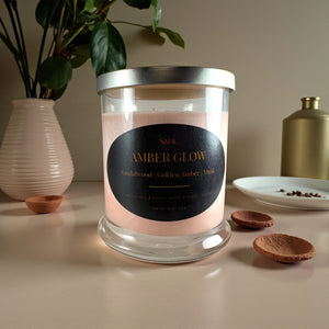 Amber Glow Scented Soy Wax Candle