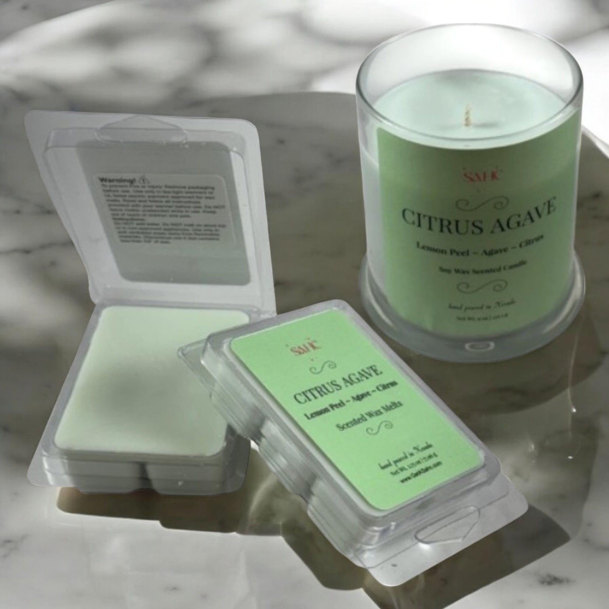Citrus Agave Scented Soy Candle