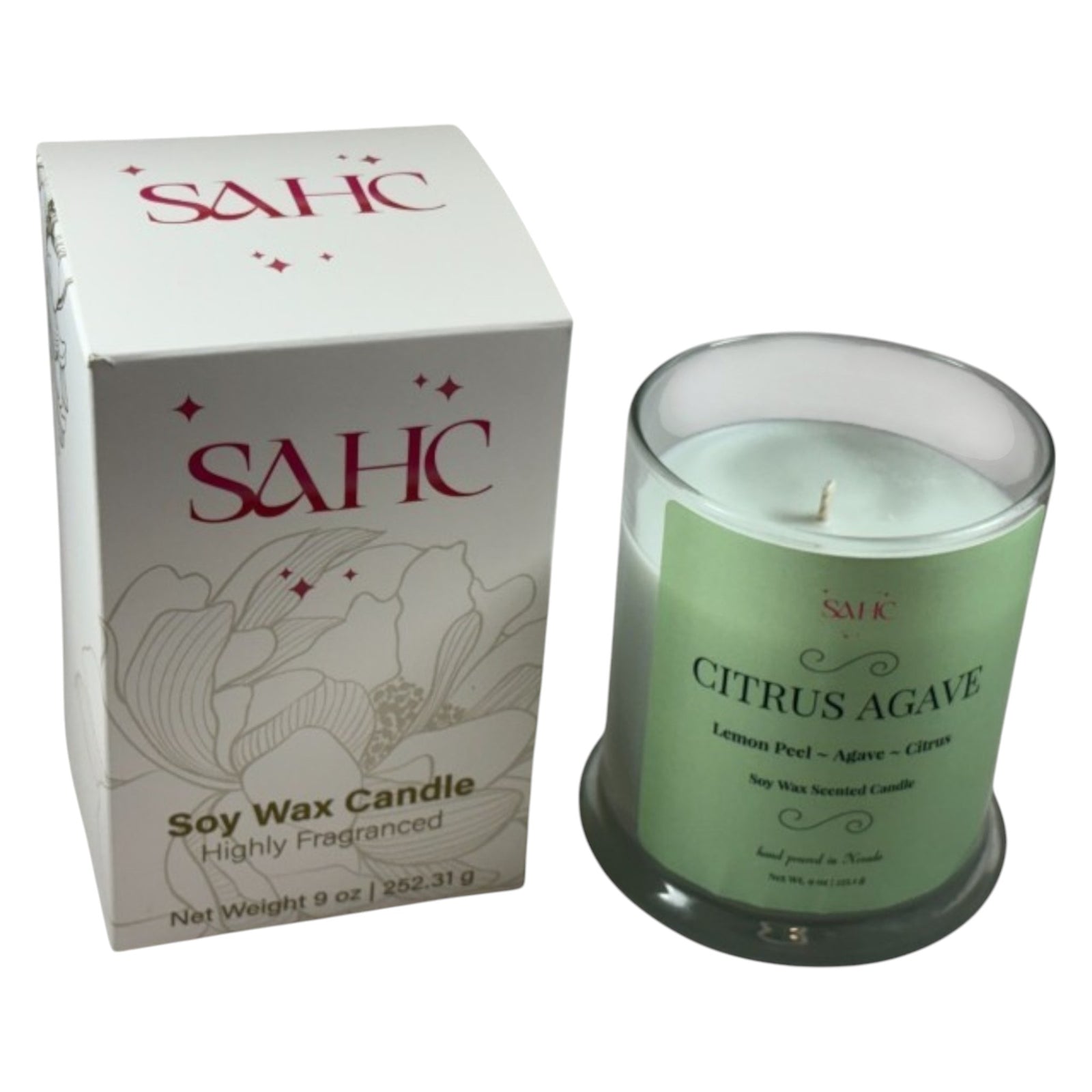 Citrus Agave Scented Soy Candle