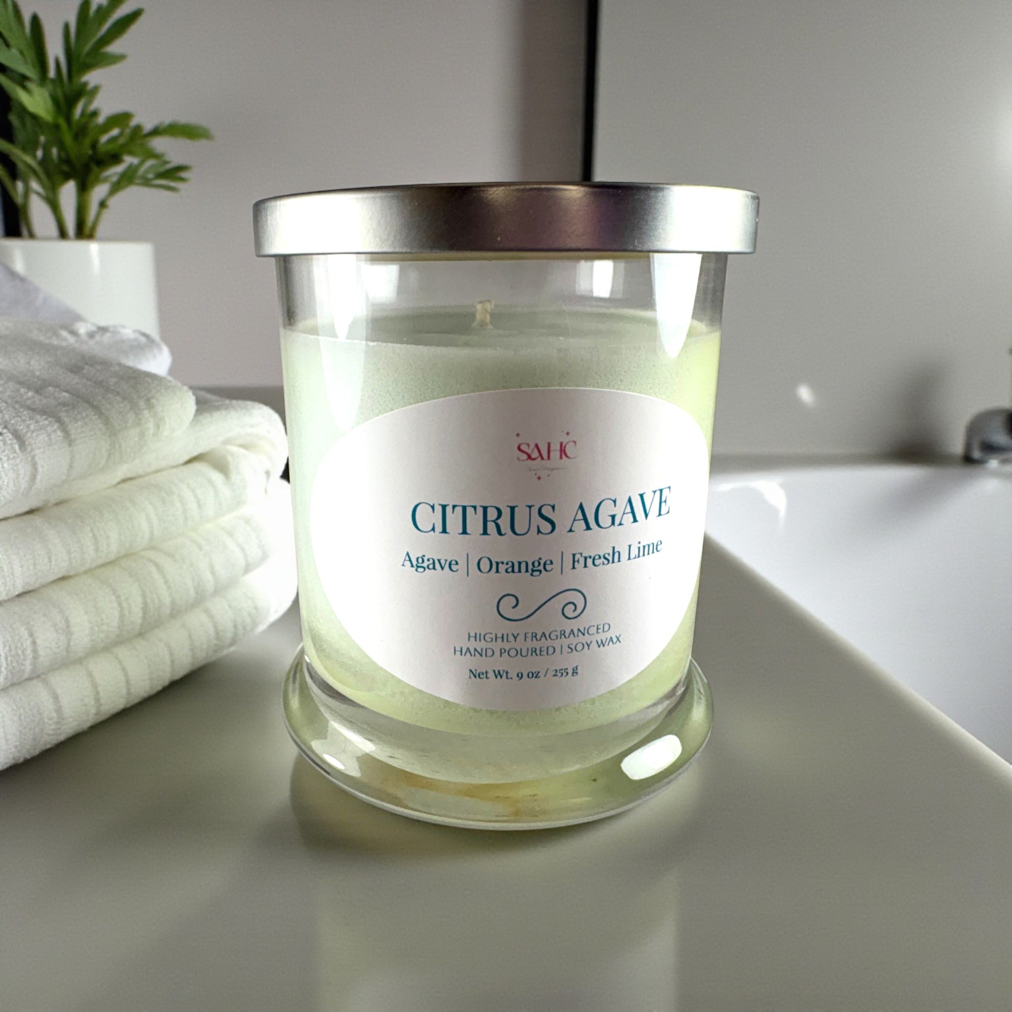 Citrus Agave Scented Soy Candle