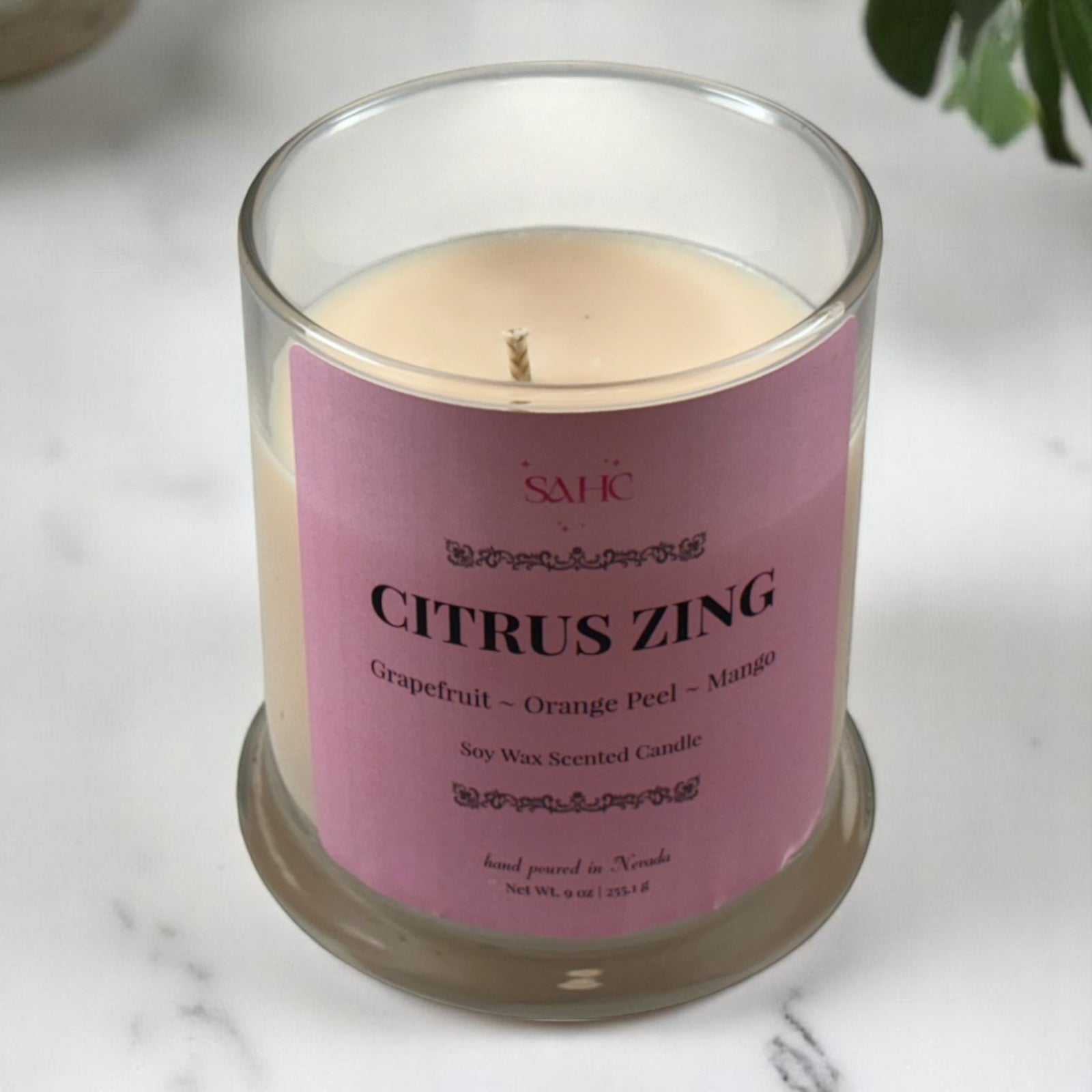 Citrus Zing Scented Soy Candle