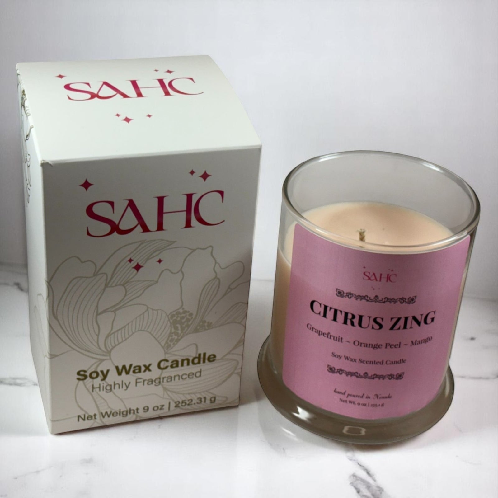 Citrus Zing Scented Soy Candle