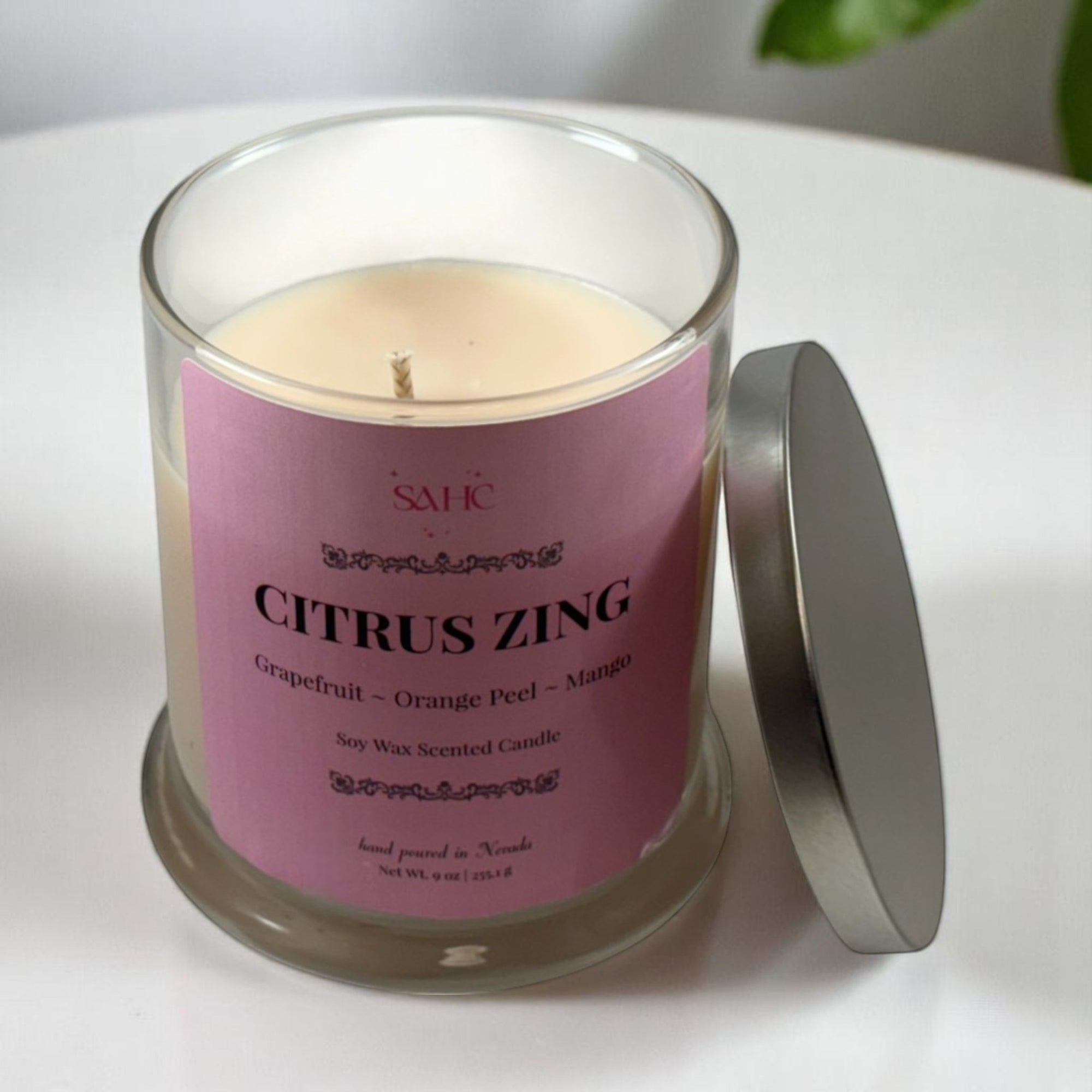 Citrus Zing Scented Soy Candle