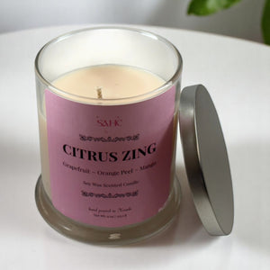 Citrus Zing Scented Soy Candle