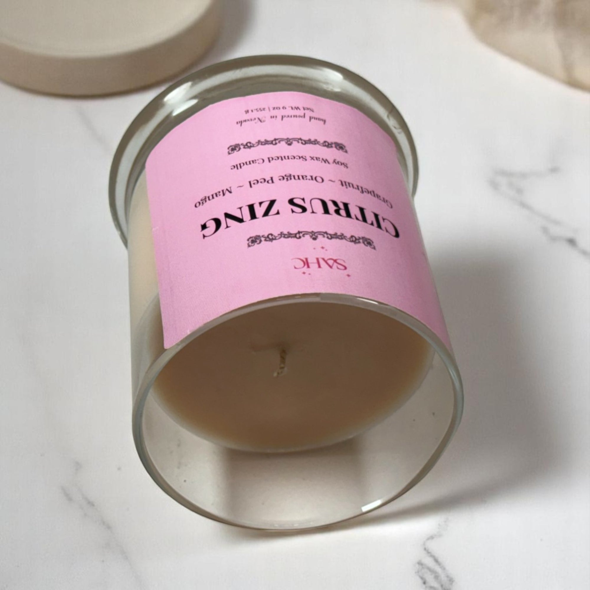 Citrus Zing Scented Soy Candle