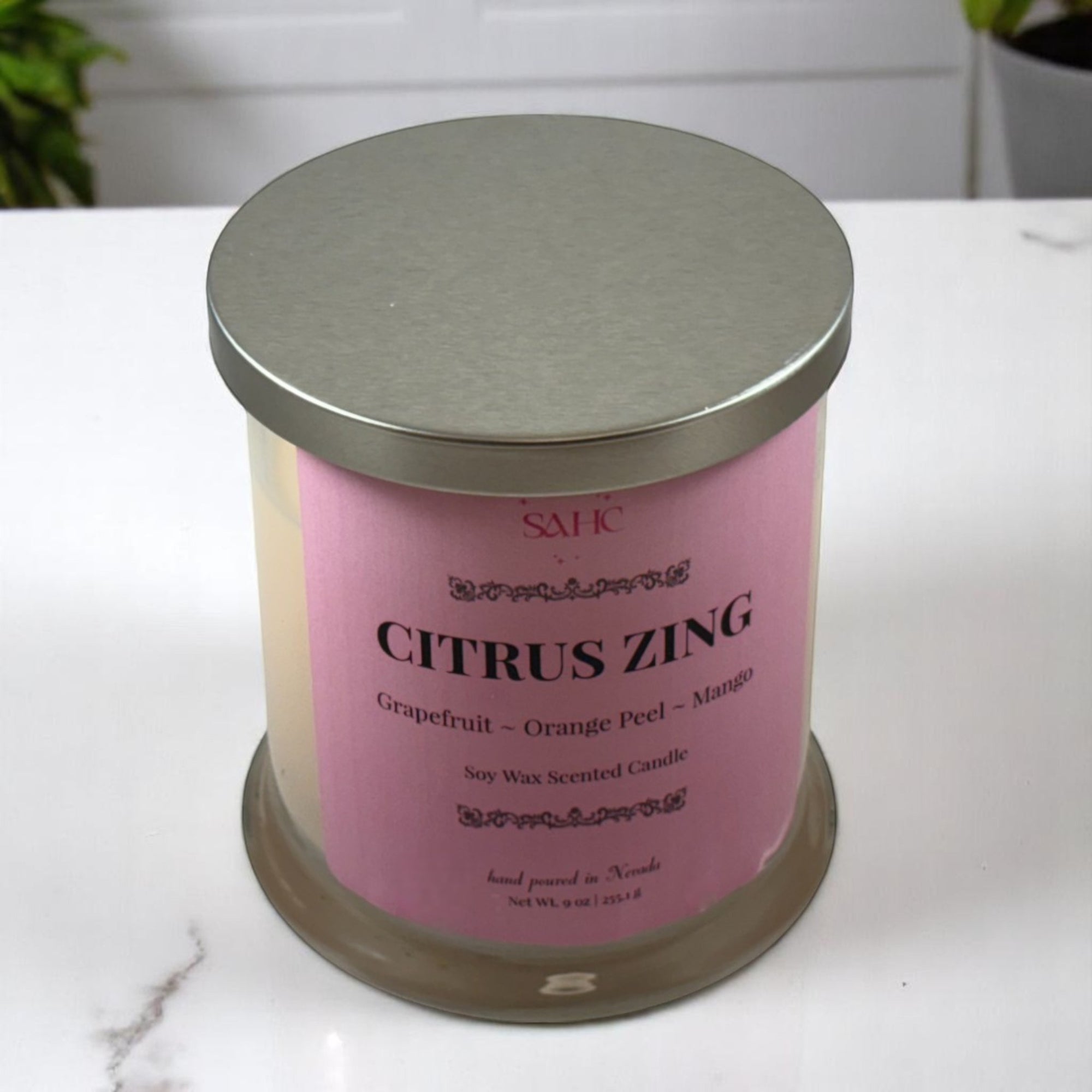 Citrus Zing Scented Soy Candle