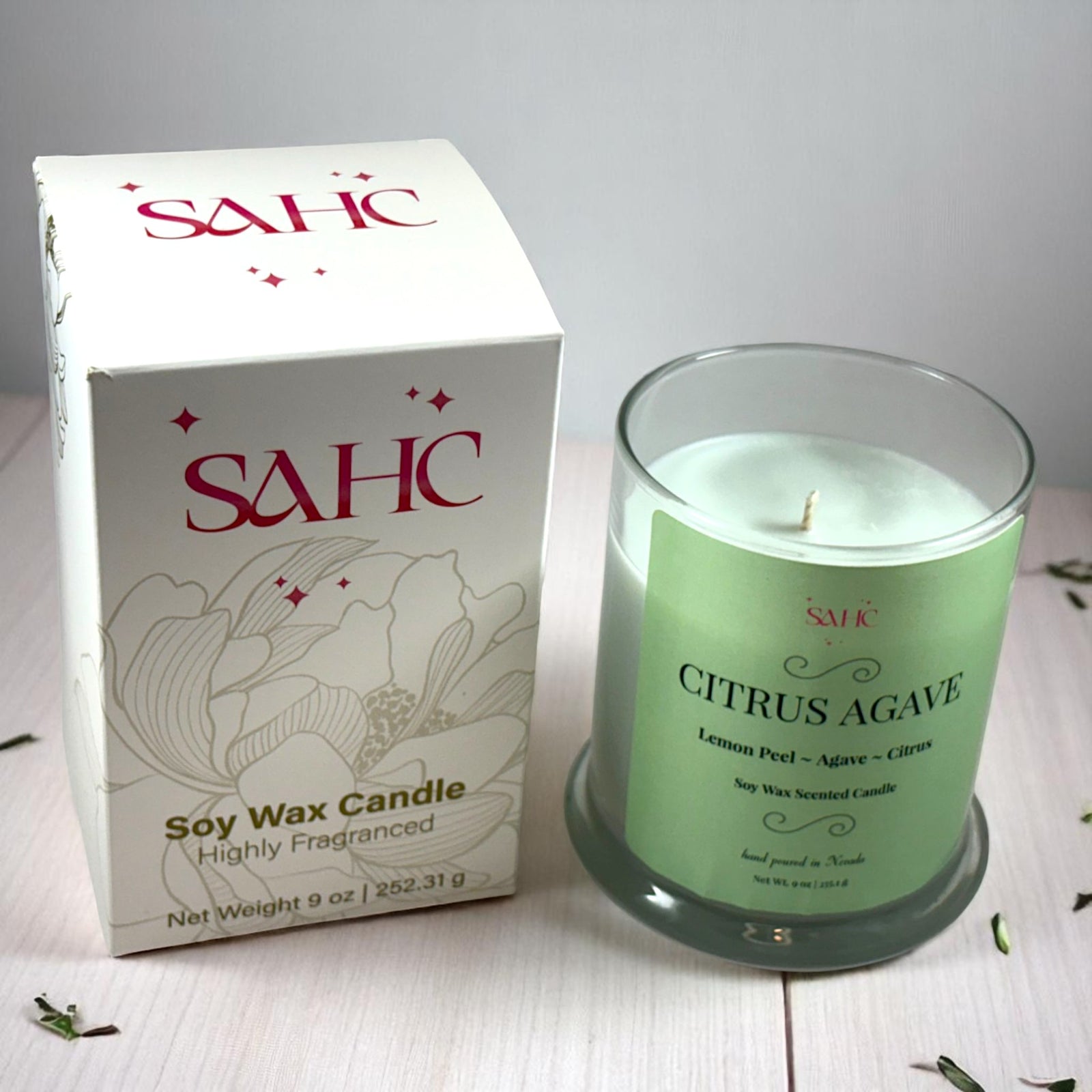 Citrus Agave Scented Soy Candle