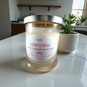 Citrus Zing Scented Soy Candle