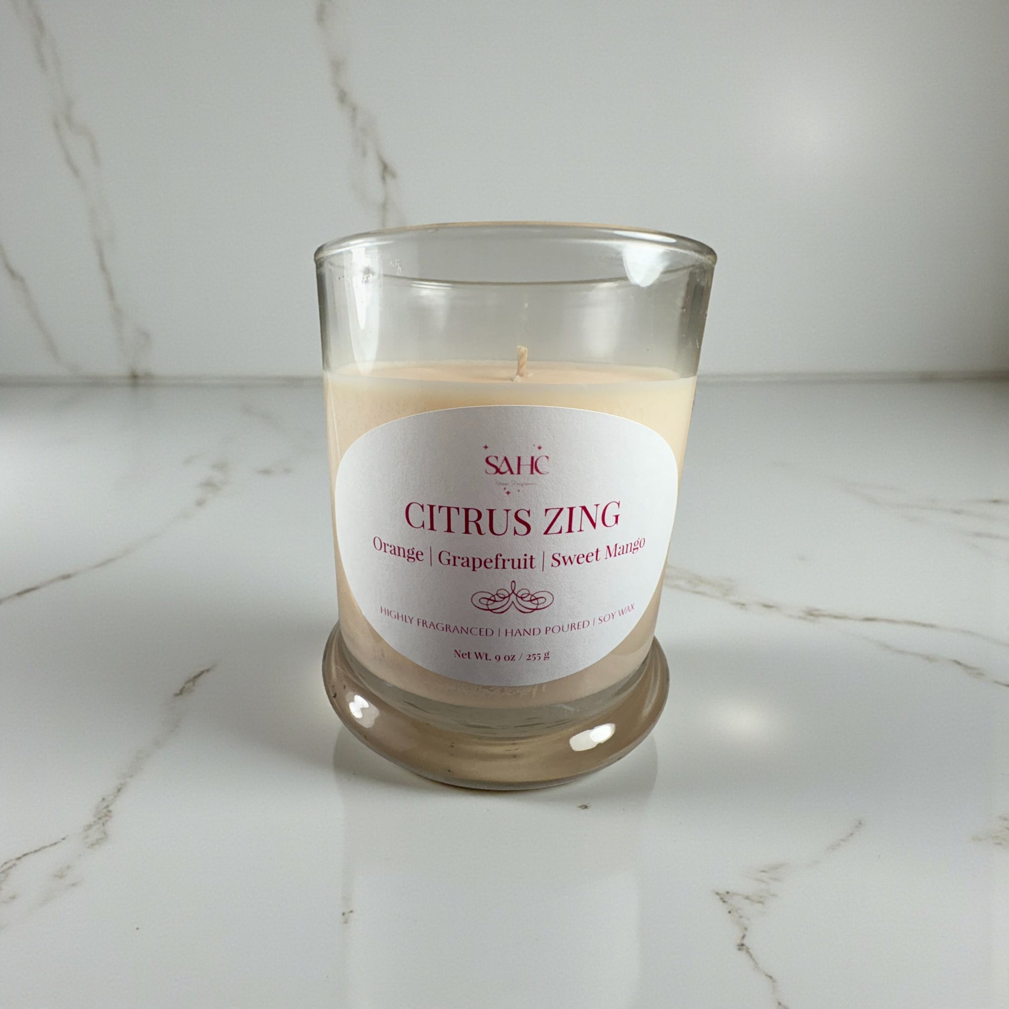 Citrus Zing Scented Soy Candle