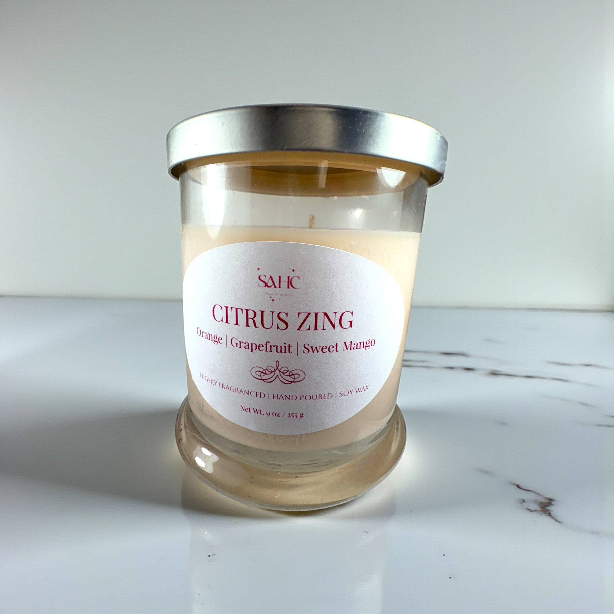 Citrus Zing Scented Soy Candle
