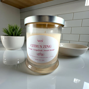 Citrus Zing Scented Soy Candle