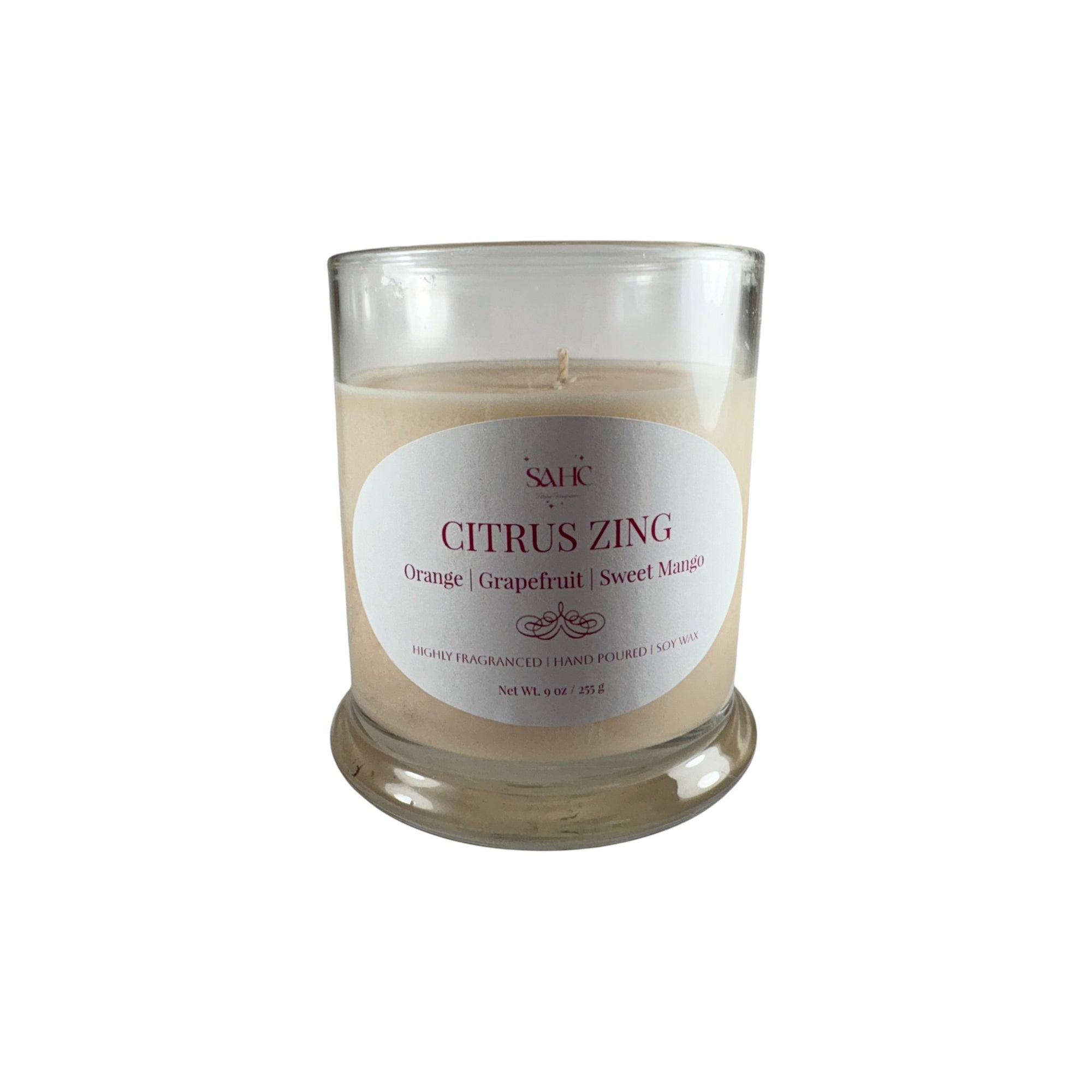 Citrus Zing Scented Soy Candle