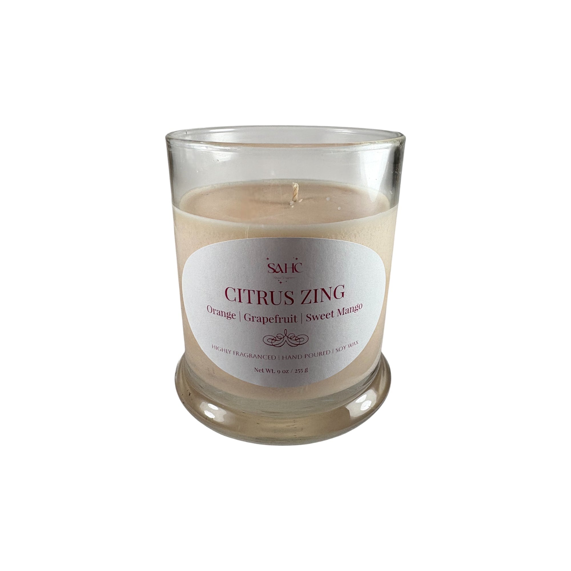 Citrus Zing Scented Soy Candle