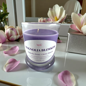 Magnolia Blossom Scented Soy Candle