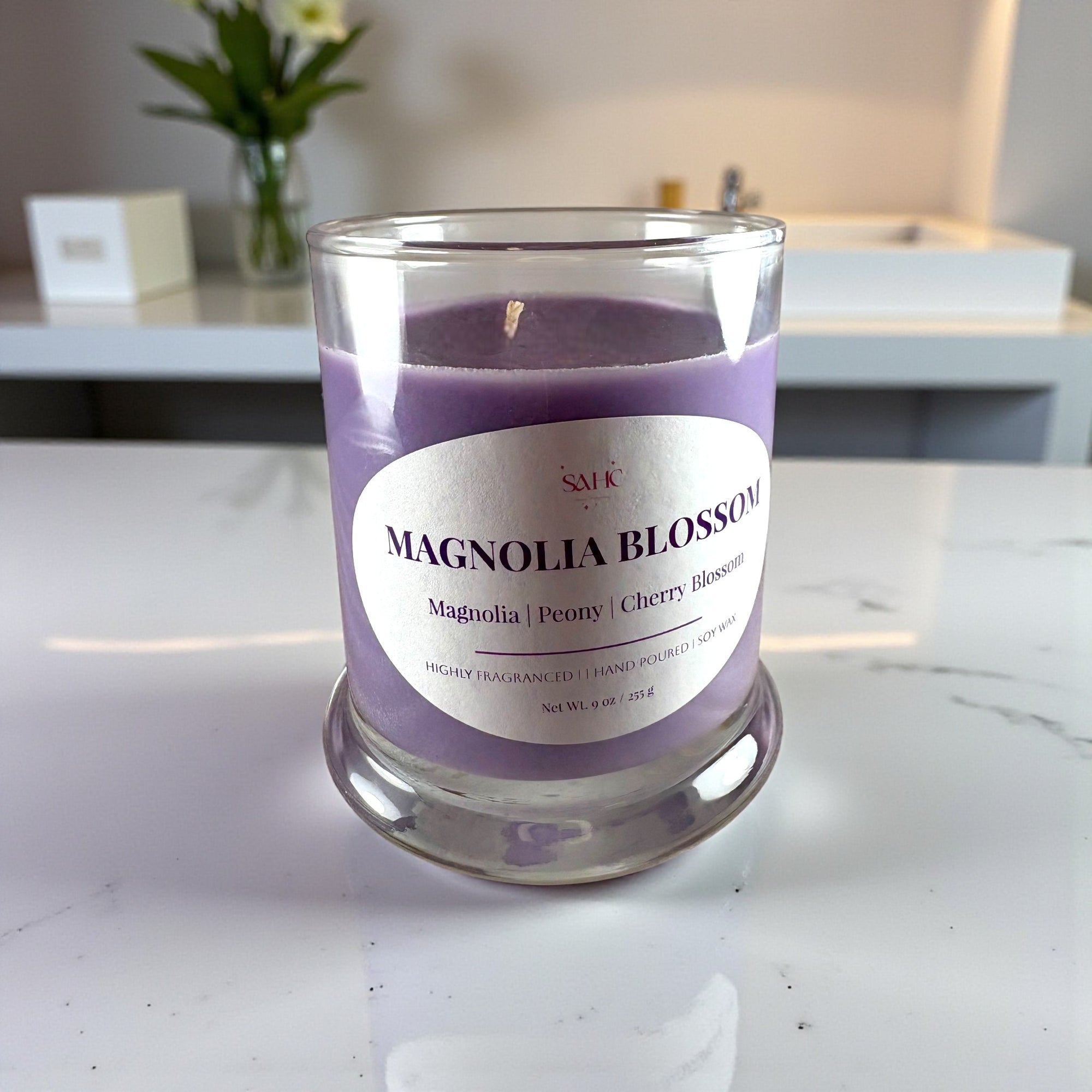 Magnolia Blossom Scented Soy Candle