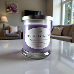 Magnolia Blossom Scented Soy Candle
