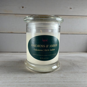 Oakmoss & Amber Scented Soy Candle