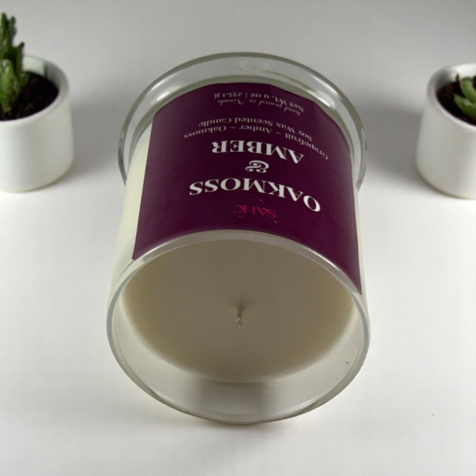 Oakmoss & Amber Scented Soy Candle
