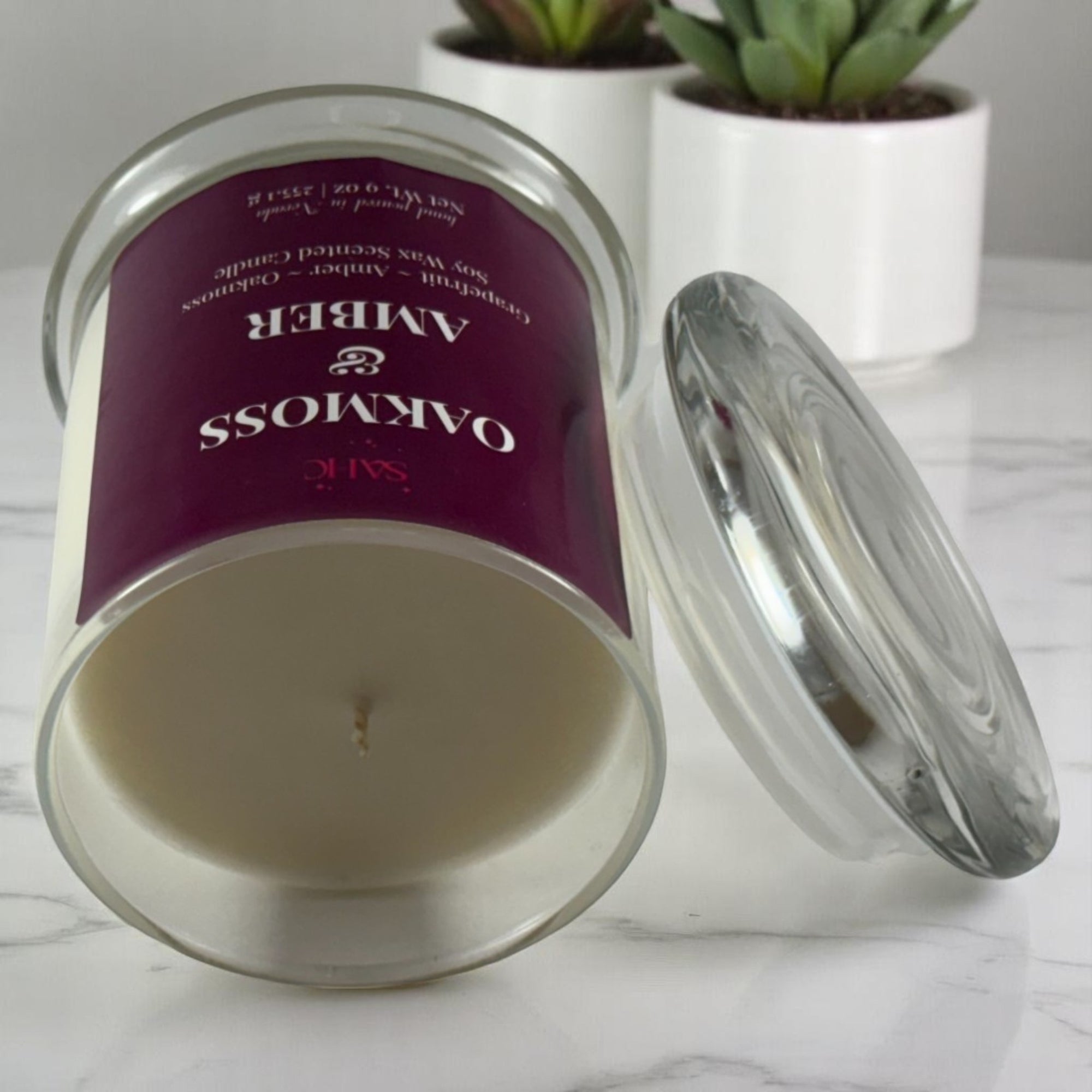 Oakmoss & Amber Scented Soy Candle