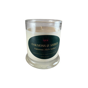 Oakmoss & Amber Scented Soy Candle
