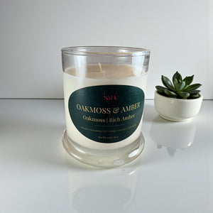 Oakmoss & Amber Scented Soy Candle