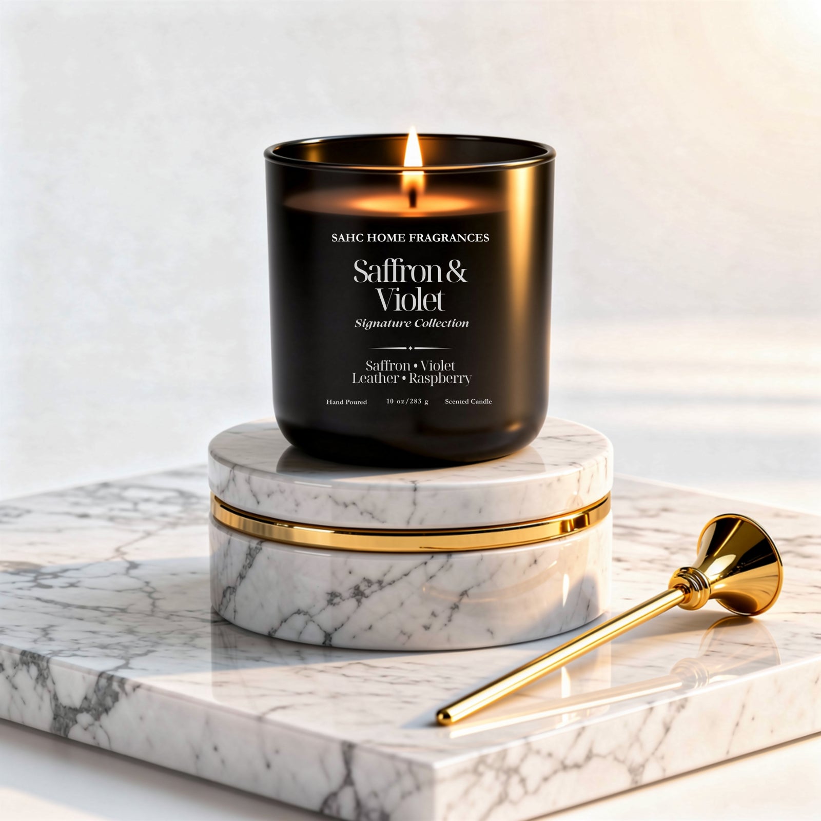 Saffron & Violet | Luxury Fragrance Candle