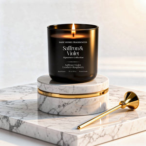 Saffron & Violet | Luxury Fragrance Candle