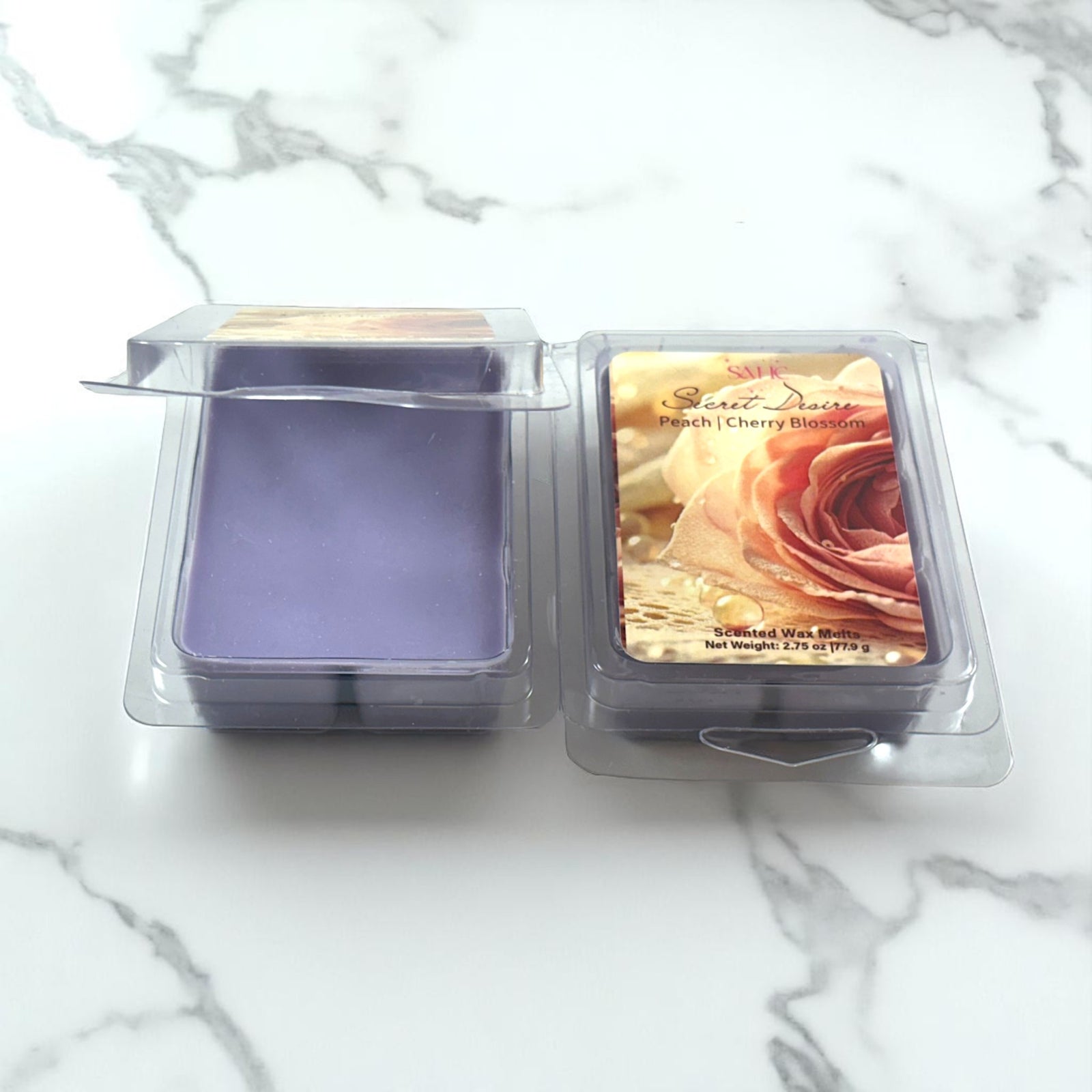 Peach and Cherry Blossom Scented Wax Melts | Secret Desire