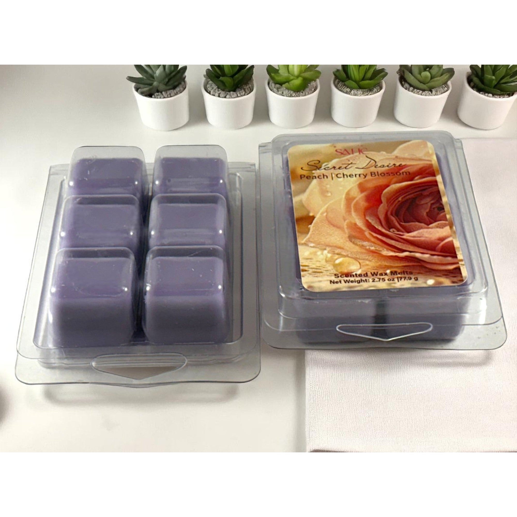 Peach and Cherry Blossom Scented Wax Melts | Secret Desire