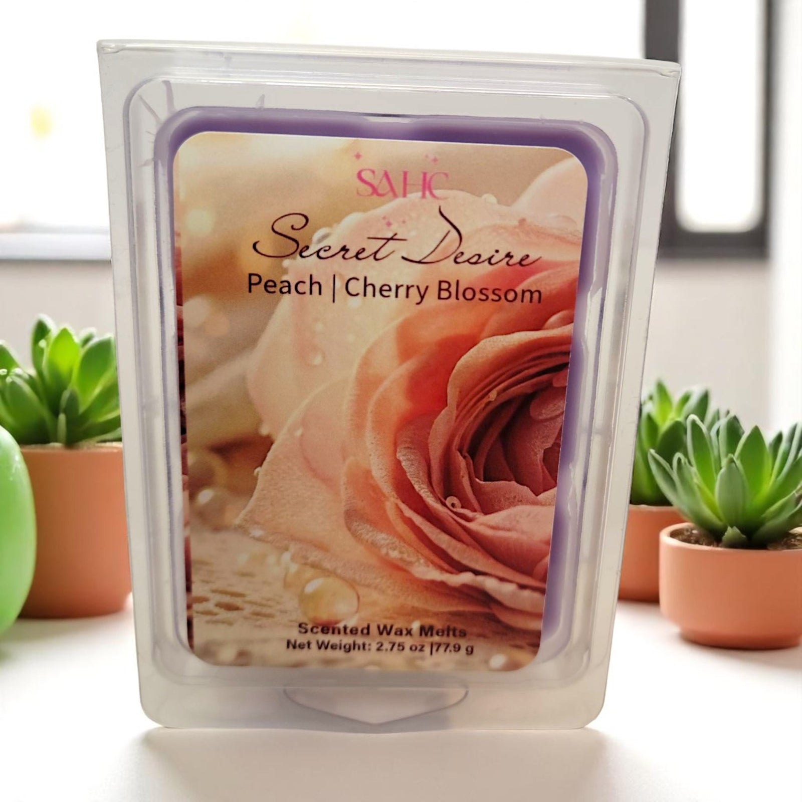 Peach and Cherry Blossom Scented Wax Melts | Secret Desire
