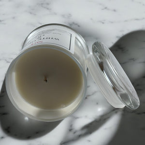 White Orris & Fig Scented Soy Candle