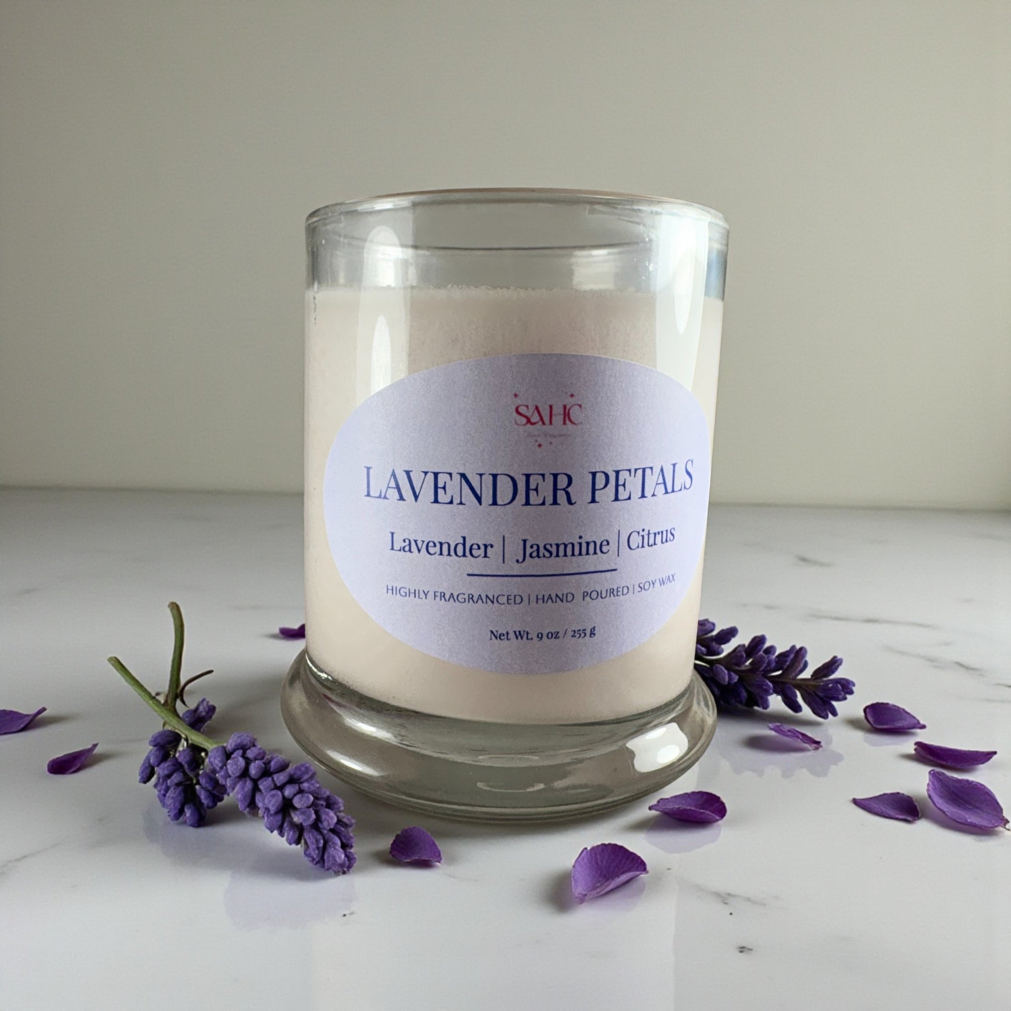 Lavender Petals Scented Soy Candle