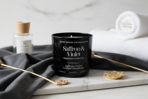 Saffron & Violet Hand Poured Candle no Lid
