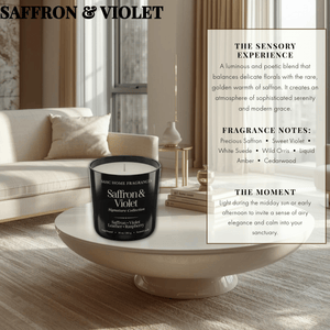 Saffron & Violet | Hand-Poured Candle