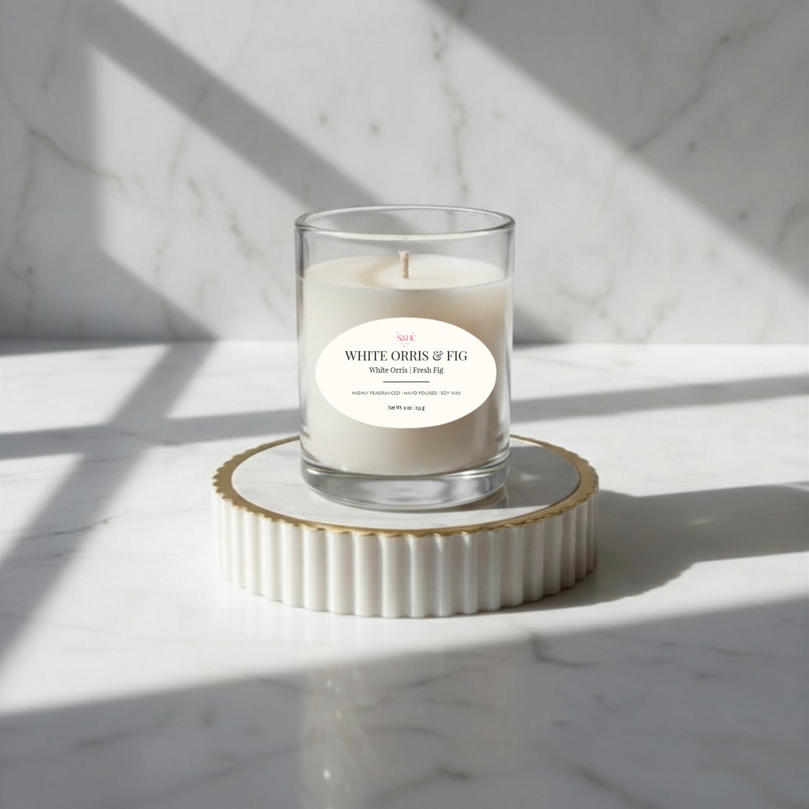 White Orris & Fig | Premium Soy Candle