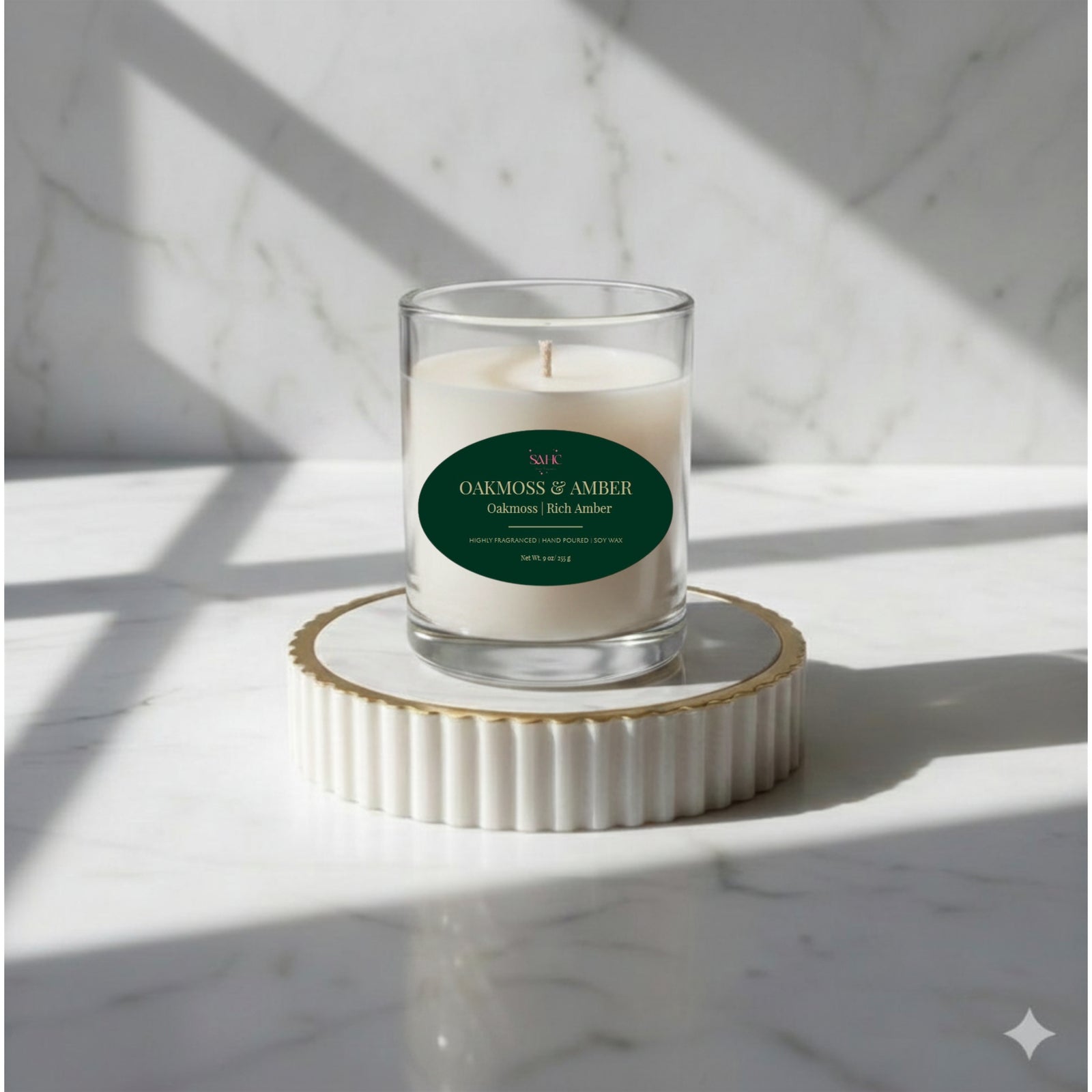 Oakmoss & Amber | Premium Soy Candle